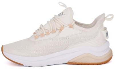 PUMA Damen Amplifier Shoes, Frosted Ivory, 10, Mattiertes Elfenbein-Cashew, 41 EU