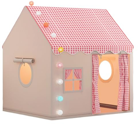 Playhouse Kids Indoor - Schloss Play Tent | Großer Platz für Kinder für Kinder im Haus Geburtstagsgeschenk für Kinder im Freien für Kinder für Kleinkinder (120 x 105 x 128 cm | 4