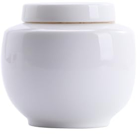 ZZlei2yu-12 Storage Jars Ceramic Tea Canisters 300ml Sealed White Porcelain Storage Jar For Coffee, Nuts, Herb, Spice, Sugar Tea Tins Cans