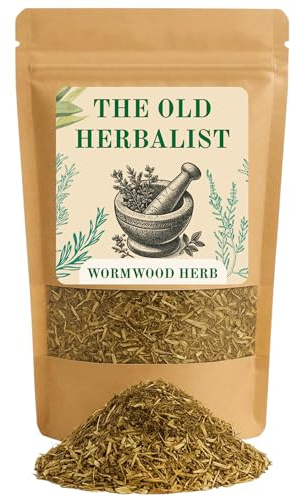 Wormwood Tea Loose 50 g – Herbal Artemisia Absinthium Infusion for Digestion, Detox & Wellness – 100% Natural, Caffeine-Free Loose Leaf Tea by The Old Herbalist