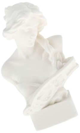 ICDKOYK Ornement pour Maison de poupée à l'échelle 1/12 : Statuette Miniature de Femme Jouant la cithare, Accessoire décoration à l'échelle 1/12.