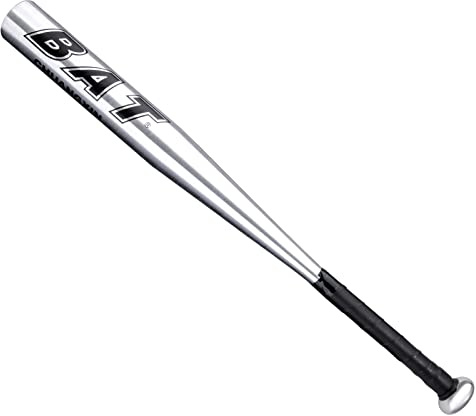 34 Pulgadas Bate de béisbol más Grueso de 86,4 cm Barra de Aluminio de aleación Ligera Bate de Goma Antideslizante para la práctica de Entrenamiento al Aire Libre para Adultos Adolescentes Plata