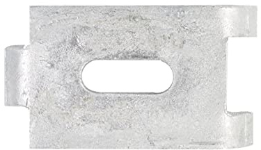 Alberts 673390 Capocorda di fissaggio per stuoie a maglia doppia, zincato a caldo, 72 x 40 mm