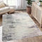 ASIinnsy Teppich Wohnzimmer Kurzflor Abstrakt Teppiche für Wohnzimmer Schlafzimmer Esszimmer rutschfest Weich Modern Teppich Groß (Grau/Multi, 120 x 160 cm)
