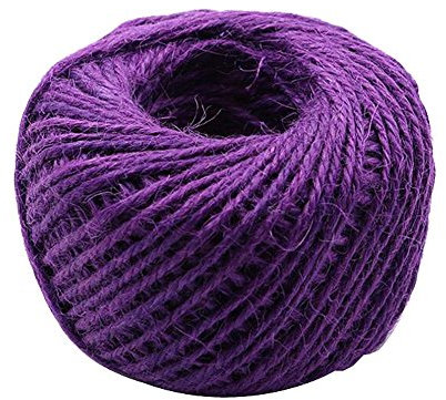 Corda for bondage,Corda da giardino,Bellissima corda di canapa Corda di iuta intrecciata durevole Corda tessuta a mano,Viola
