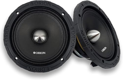 ORION HCCA Pro Audio 6.5” Ultra Efficient Neodymium Midrange Loudspeaker, 1400W Max Power, 2 Ohm, 350W RMS, 1.5” Voice Coil - High Output Pro Car Audio Stereo, Pair