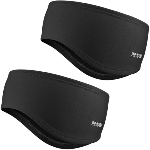 PROPOG Diadema Mujer Hombre Invierno, 2 Piezas Orejeras Frio Mujer Térmico Diademas Winter Resistente Viento Headband Accesorios Correr Senderismo Andar Bicicleta