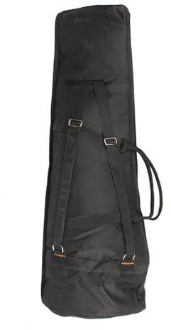 Ejoyous 600D wasserdichte Posaune Gig Tasche Oxford Stoff Rucksack Mit Verstellbaren Schultergurten, 5mm Gepolstert Mit Baumwolle, Fur Alto/Tenor Posaune, Zubehor Inklusive (Black)