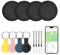 Smart Tag Pro,4er Pack Air Tag Smart Tracker,Schlüsselfinder, Koffer Tracker kompatibel mit Apple Wo ist APP (nur iOS),für Schlüssel,Gepäck,Brieftasche,IP67 wasserdicht,Schutzhülle und Schlüsselbänder