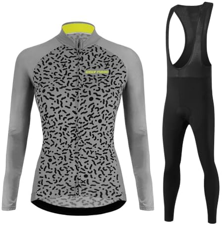 UGLY FROG Radbekleidung Langärmeliges warmes Damen Wollfutter Radhose mit Kissen 20D Gel