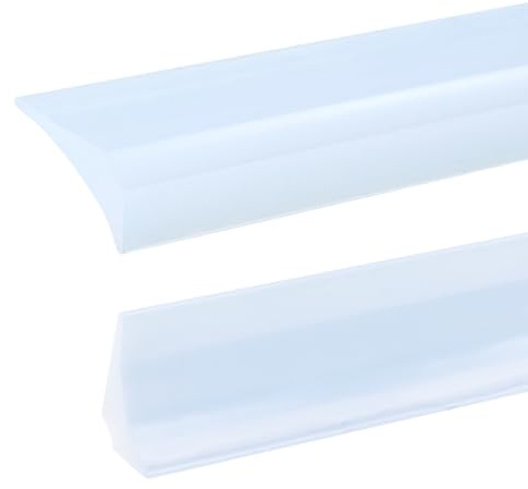 Zayejod Silicone Shower Tray Sealing Strip,2 Meters(25mm×15mm),Transparent | Bath Sink Edging Sealant Strip for Gap Cover Caulk,Wet Room Floor Threshold Water Barrier Retaining Strip,Countertop Beading