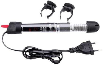 SZLIFE Riscaldatore sommergibile per Acquario da 25 W con Ventose, Spina UE 220 V, per Acquario Piccolo da 30 l, Lungo 8 Pollici, Professionale, Regolabile