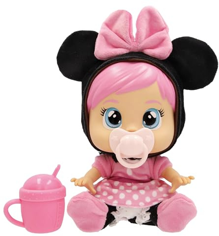 CRY Babies Disney Mimmi Babydocka Cry Babies Loving Care inspirerad av Mimmi Mouse, inklusive 3 tillbehör och gråter riktiga tårar. Barn från 3 år.
