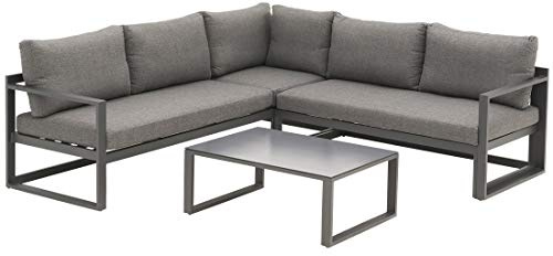 OUTLIV. Set Ecklounge, 5-Sitzer, Aluminium/Olefin