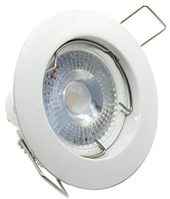 Foco lámpara LED 5 W luz spot 38 grados empotrable redondo GU10 orificio 6 cm 220 V IP20