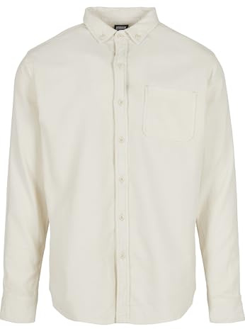Urban Classics Camisa Casual Para Hombre, Blanco (White Sand), XXL