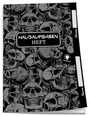 Trötsch Hausaufgabenheft für Schlaue Black: Schulplaner Hausaufgabenheft Timer Terminkalender