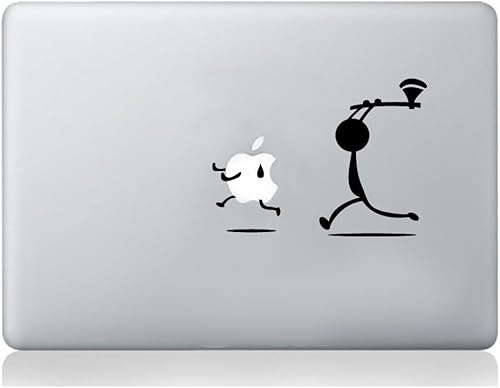 Man med yxa klistermärke kompatibel med MacBook Apple laptop dekal konst grafisk vinyl rolig väggmålning
