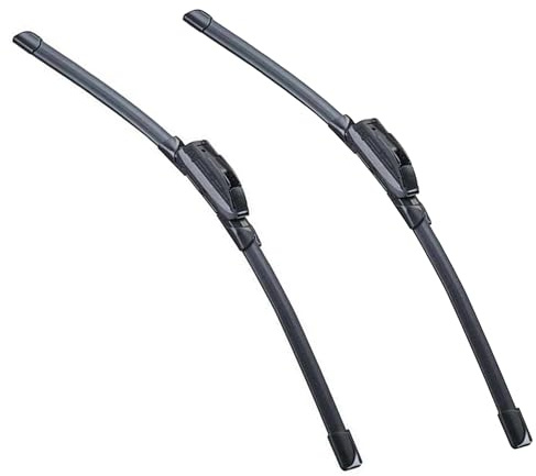 CARALL 2 piezas escobillas limpiaparabrisas, longitud 550mm / 550mm, modelo de goma maciza S985, universal para parabrisas delantero