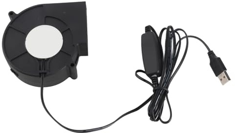 Aolidsive USB-fläkt, Borstlös Kylfläkt för PC och Elektronik, 3 Hastighetslägen, 3800 Rpm, Idealisk för Datorfodral och 3D-skrivare