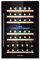 Klarstein Weinkühlschrank 2 Zonen, 132L Getränkekühlschrank, Kleiner Einbau-Weinschrank Schmal, Wein-Kühlschrank mit Glastür, Outdoor Flaschenkühlschrank, Wine Fridge 5-22°C, 35 Flaschen