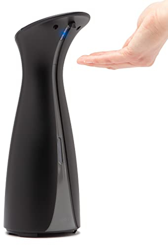 Umbra Otto250ml(8.5Oz)Automatischer Seifenspender mit Bewegungssensor,Touchless Seifenspender mit Infrarot Sensor für Flüssigseife, Schwarz/Anthrazit,4AAA-Batterien (erforderlich)