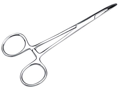 Enlever les poils d'oreille en acier inoxydable Pince à épiler de canal d'oreille propre, ciseaux de toilettage pour animaux de compagnie, pince à épiler d'oreille, pour chiens et(Big)