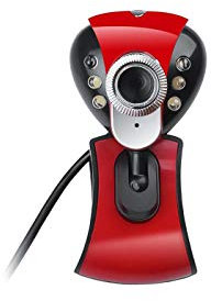 Webcam con microfono clip usb 2.0 videocamera led telecamera pc rotante pinza