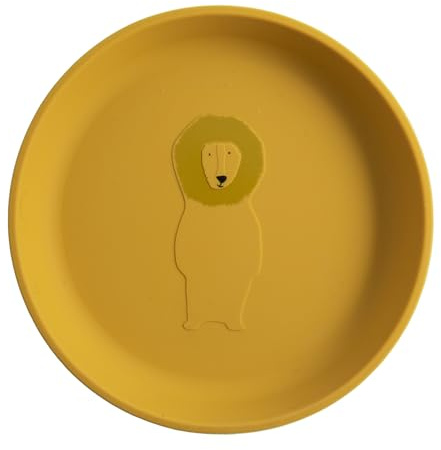 Trixie Silicone Plate - Mr. Lion - 100% Food Grade Silicone – 4m+ Durable and Easy to Clean Tableware - Perfect for Baby-Led Weaning and Independent Eating