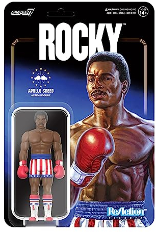 Super7 Rocky Reaction Figur Apollo Creed 10 cm