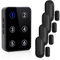 Door Chime Sensor Wireless Door Sensor with LED Number Display,Gate Alarm Sensor, 110 dB Super Loud,Prying Door Alarm,Entrance Alert with 500Ft Range 5 Volume Levels Adjustable（1 Receiver & 4 Sensor）