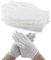 TNSLAND 24 pezzi (12 paia) guanti in cotone bianco per mani asciutte, idratanti, cosmetici, eczema, spa e monete, ispezione, handsc