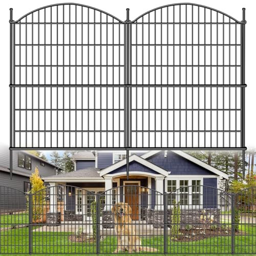 ULIOK 15 Panels Decorative Garden Fence, 32 in(H) X 37.9ft(L) No Dig Fence Panels Animal Barrier for Patio, Animal Ground Stakes Fencing for Garden, Rabbit Dog Temporary Fence for Outdoor Yard