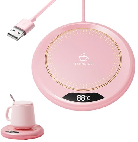 Chauffe-tasses intelligent - Chauffe-boissons USB portable de 20 W, dessous de verre à café chauffé | Chauffe-tasses avec thermostat : dessous de verre chauffant avec 3 niveaux de température,