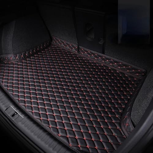 5 Pezzi Auto Tappetini Bagagliaio Pelle per Renaul-t Captur 2 E-Tech Hybrid 2020-2024 2025, Vasca Proteggi Baule Vasca Fodera Protezione Antiscivolo Impermeabile Baule Carico Fodera Tappeto Bordo Alto