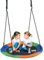Favuit Nest Swing Seat, Saucer Tree Swing Set for Kids Adults 40 Inch/100cm Adjustable Rope Round Garden Swings for Indoor Outdoor Playground Backyard