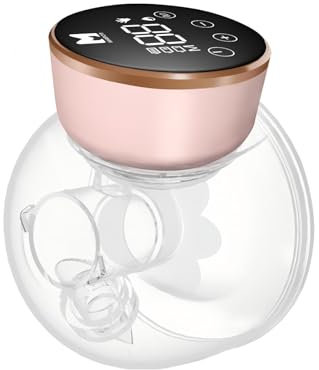 MOMAINI Wearable Breast Pump, Hands-Free Ultra Quiet Electric Breast Pump with 3 Modes & 9 Suction Levels, Leak-Proof Design, 19/21/24MM Flanges, Portable for Nursing Moms