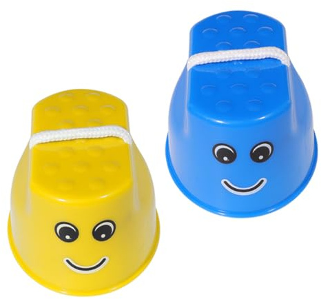 GLSTOY 2 Stück Teiliges Stelzen Balance Trainingsspielzeug Bunte Interaktive Laufstelzen für Beweglichkeit und Gleichgewichtstraining Draußen Geeignet für Jungen Mädchen