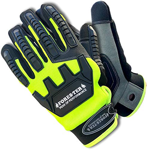 FORESTER Ultimate Impact Resistant Cut Level 4 Glove, Medium, Hi-Vis Color, Anti-Slip Palm, Extreme Breathable