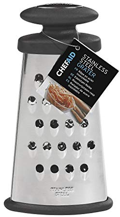 Chef Aid Stainless Steel Grater, Metalic