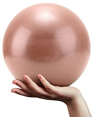 20cm Small Pilates Ball Sports Yoga Fitness Ball Thickened Explosion-Proof Exercise Ball Physical Therapy Stretching and Core Training Improve Balance Strength Home Gym Portable Fitness Accessories
