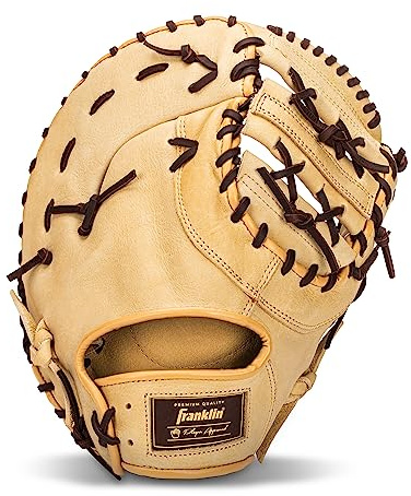 Franklin Sports CTZ5000 - Guante de béisbol para hombre adulto y joven, guantes de béisbol de cuero vacuno para campo y exterior