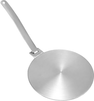 QWORK® piastra per induzione adattatore, Acciaio inossidabile, 20CM, Per piano cottura a induzione, Fornello a gas