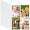 HIQE-FL 60Pcs Transparent Postkartenhüllen,Transparent Postkartenhüllen 4 Fächer,480 Doppelseitig Fotohüllen,Fotohüllen DIN A4 Veloflex,Kleine Klarsichtfolien,Fotohüllen DIN A4（10.7CMX15.2CM）