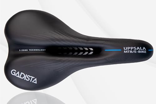 Selle Velo Ultra Confortable – GADISTA France | Fabriquée en Italie avec Technologie 3ZONE | Selle VTT VTTAE Gravel étanche et Ergonomique pour Hommes et Femmes | Accessoire Velo