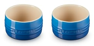 Le Creuset Stoneware Round Straight Wall Ramekin, Set of 2, Marseille