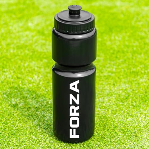FORZA 750ml Sports Water Bottle | BPA-Free Water Bottles with Durable, Easy-Squeeze Design – Multiple Colours Available (Pack of 1, Black)