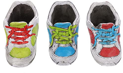 Happyyami 3pezzi Creative Shoes Flower Pot Adorabile Contenitore Per Piante Succulente Design Semplice Per Ufficio Soggiorno e Giardino Decorativo