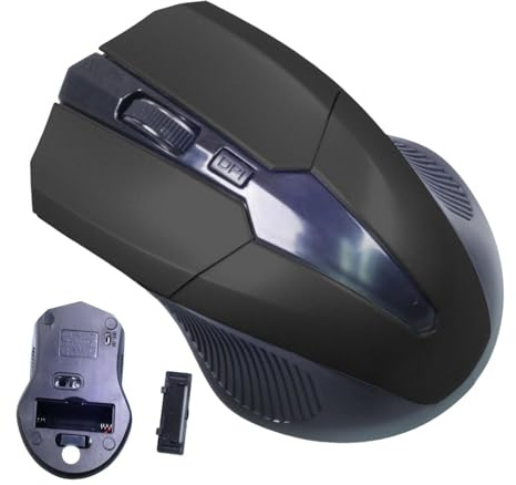 Optiska trådlösa möss, trådlösa möss för PC 2.4G 1200 DPI Datormöss | Batteridrivna PC -tillbehör, multiveraböcker för mötesrum för mötesrum, skolan
