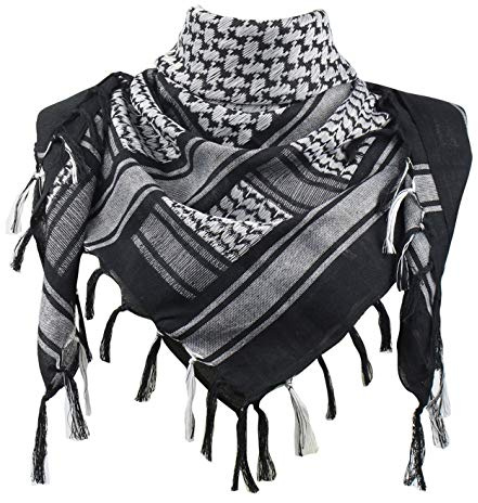 Explore Land Cotton Shemagh Keffiyeh Tactical Desert Scarf for Men Women